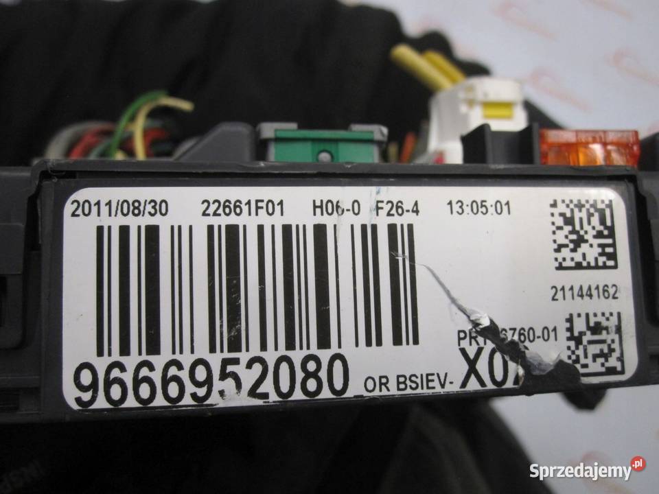 PEUGEOT 207 14 VTI 11r moduł BSI 9666952080 Kielce