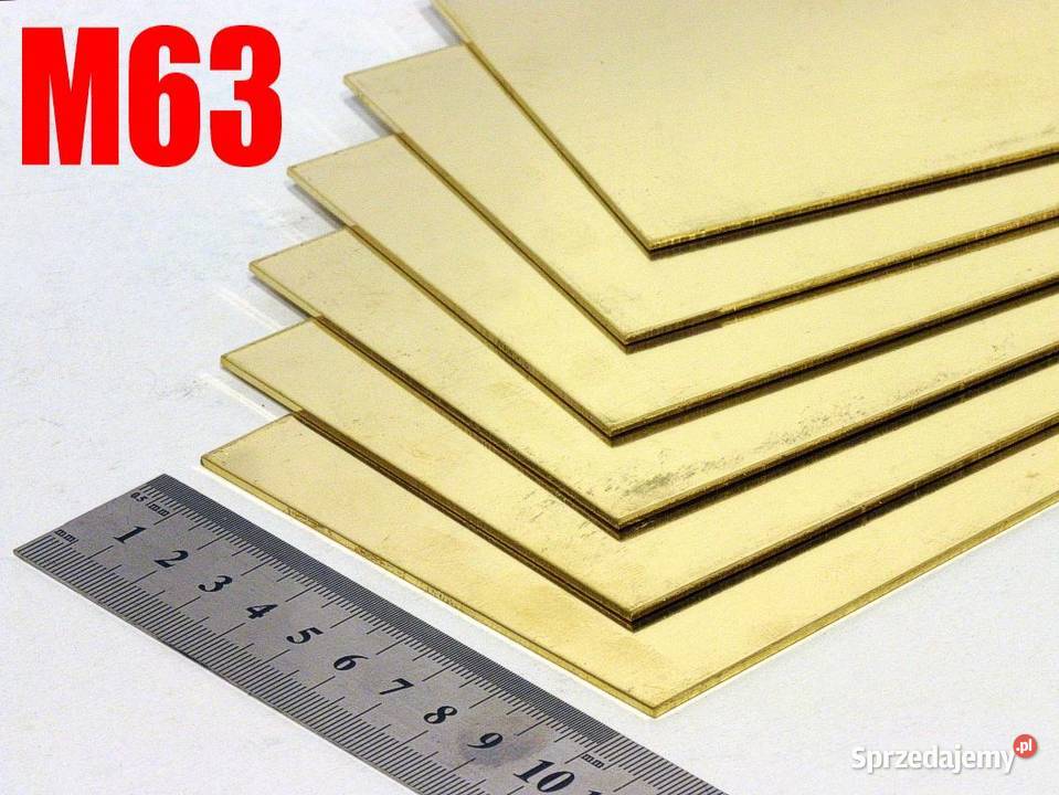 20 mm blacha mosiężna w gat M63 format 10x20 śląskie Częstochowa
