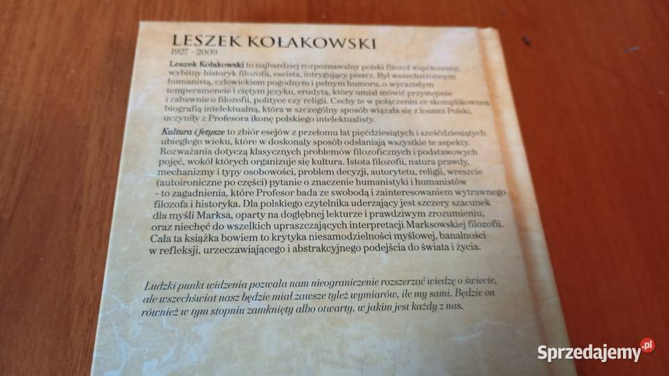 Kultura i fetysze Leszek Kołakowski Biblioteka twarda pomorskie Gdańsk