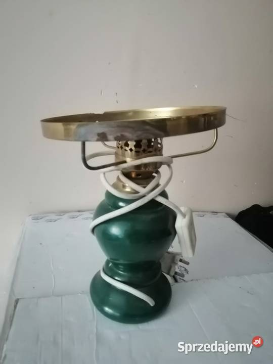 stara lampa szklana stolowa vintage retro Legnica