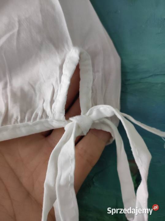 biała elegancka przewiewna letnia bluzka tunika świętokrzyskie sprzedam