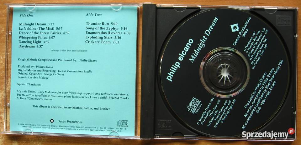 Philip Elcano Midnight Dream 1 płyta Kępice sprzedam