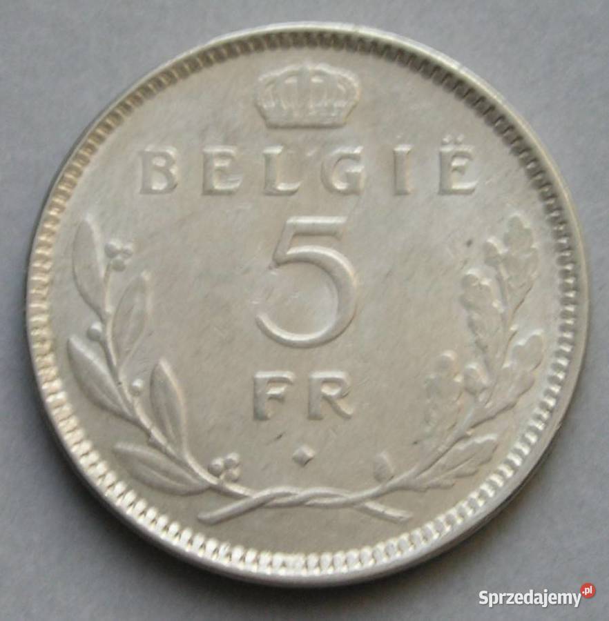 Belgia 5 franków 1936 Leopold III Łódź sprzedam