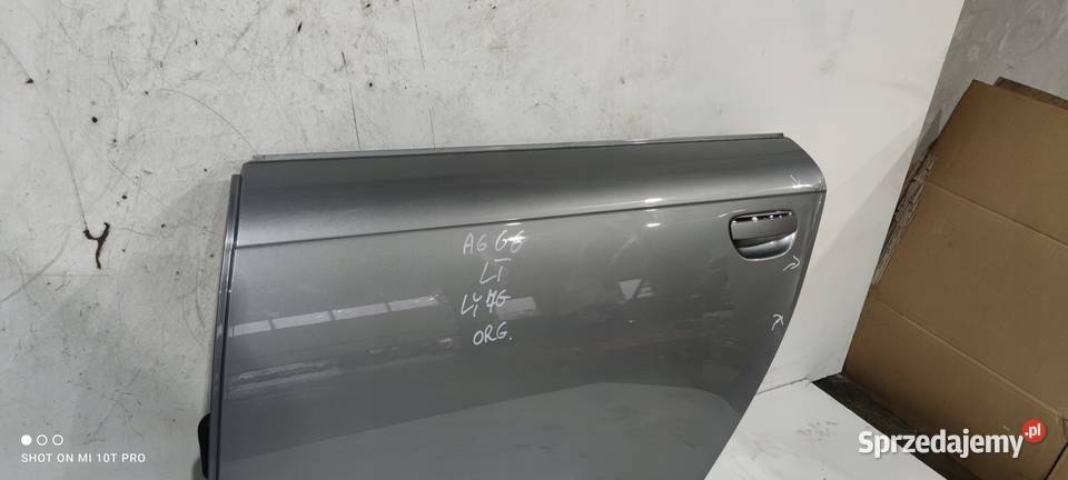 DRZWI LEWY TYŁ AUDI A6 C6 LY7G SEDAN AVANT Części samochodowe Przystajń