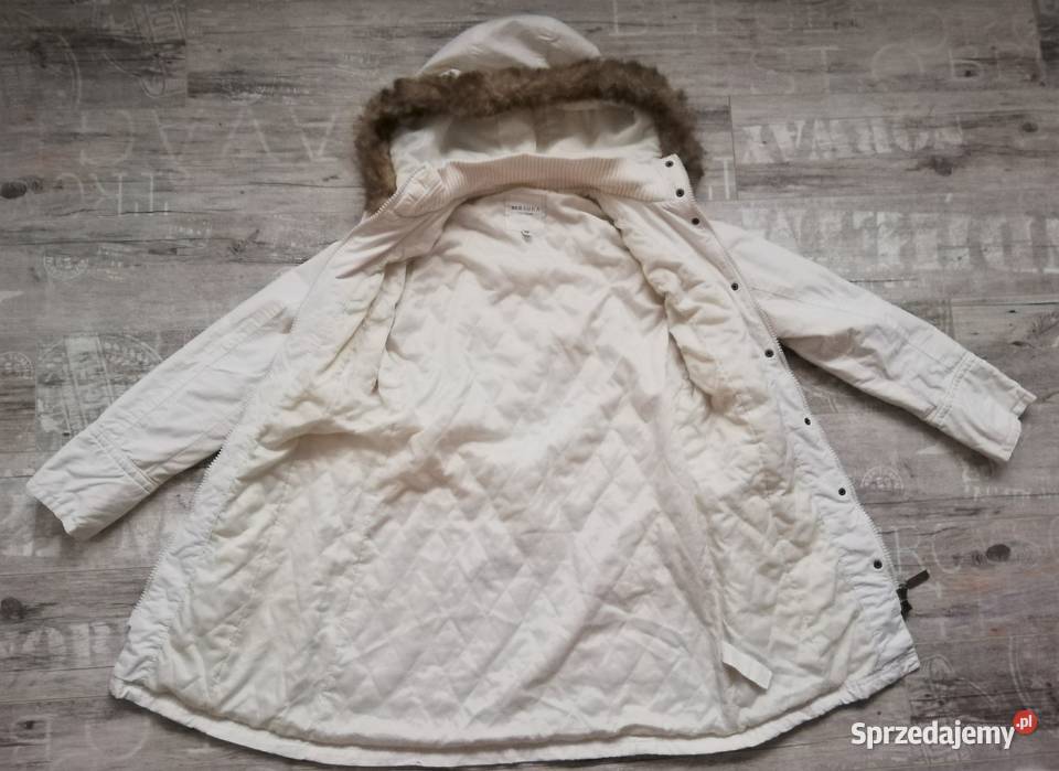 Krótki przejściowy płaszcz parka Bershka L Kurtki i płaszcze śląskie sprzedam