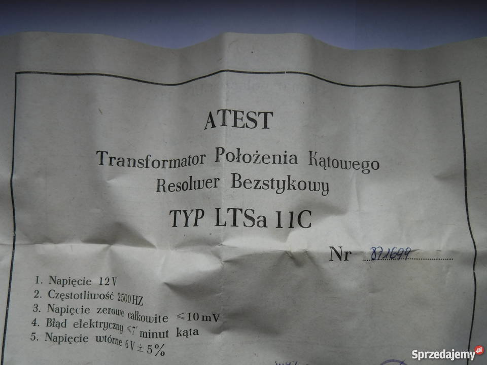 LTSa 11C Mikroma 126V 2500Hz transformator Szydłowiec