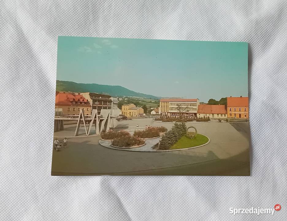 Pocztówka Limanowa rynek KAW lata 80e Pocztówki i karty telefoniczne Koźminek