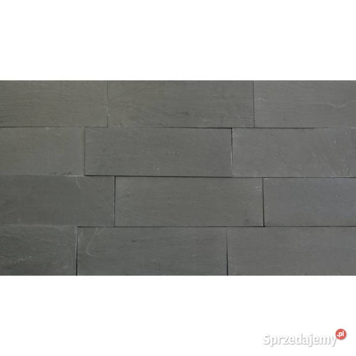 Płytki Łupek Carbon Black naturalny 10x30x113