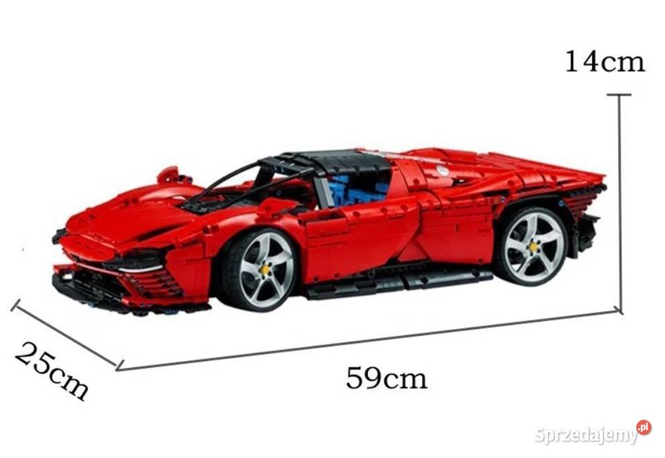 Klocki SuperCar Ferrari Daytona SP3 3778elem 59 wielkopolskie Pobiedziska