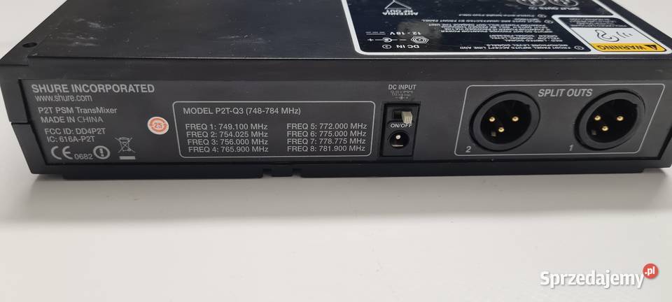 Shure PSM 200 nadajnik odsłuchu Kultura i Rozrywka Konin