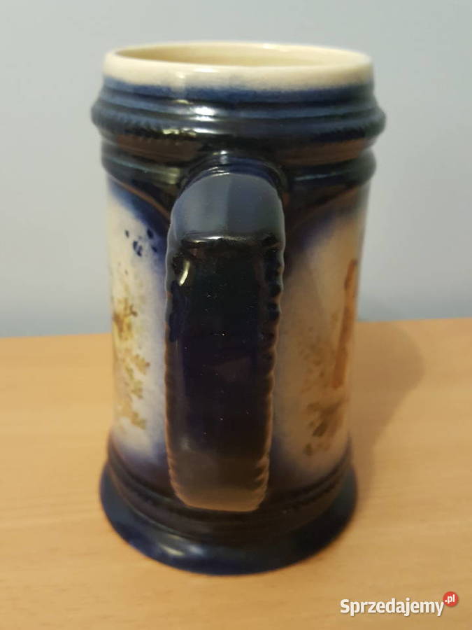 KUFEL z motywem miłość wiedeńska granatowy Złotniki