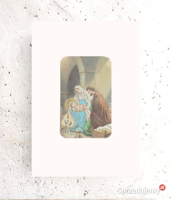 mały obrazek ze świętą rodziną vintage obrazek Bydgoszcz