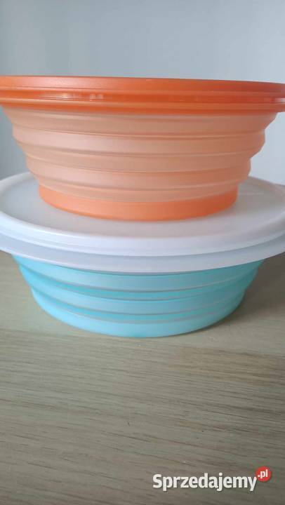 2 Nowa miska składana z pokrywką Tupperware Kraków