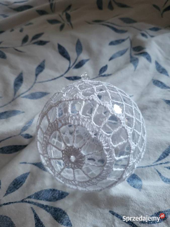 Bombki ażurowe na plastikowej kuli Brzozowiec