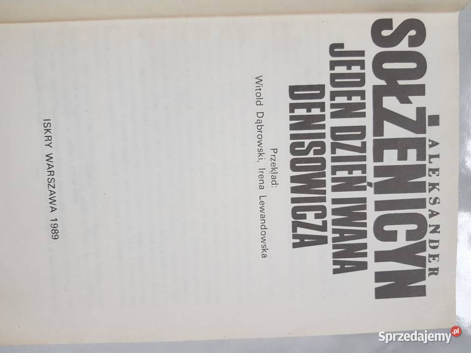 Aleksander Sołżenicyn jeden dzień iwana Kielce