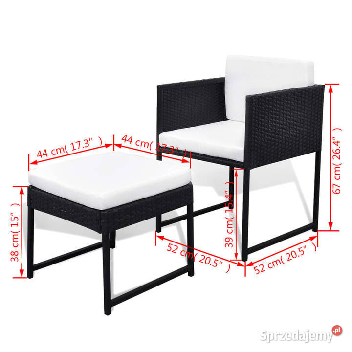 9cz zestaw mebli ogrodowych z poduszkami rattan sprzedam