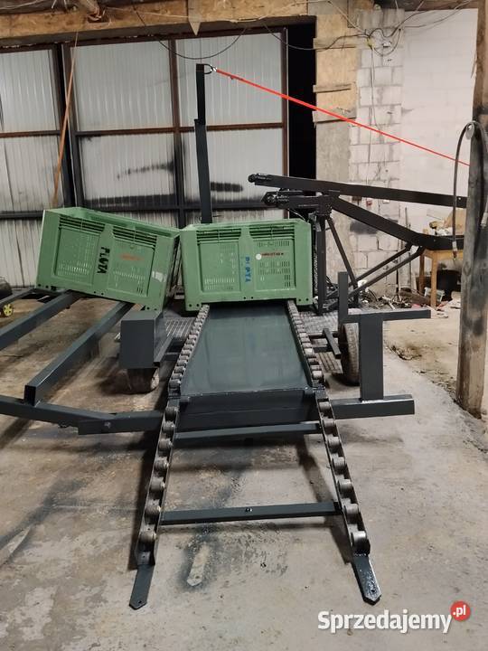 Taśmociąg Podajnik Transporter do zbioru warzyw Taśmociągi i podajniki Ewunin