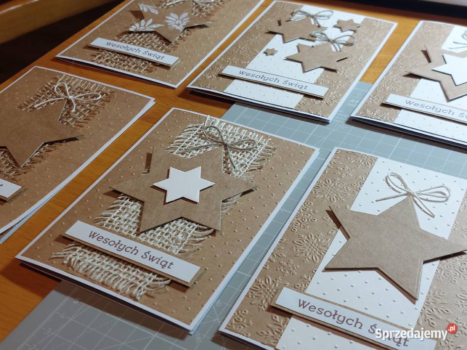 Ręcznie robione kartki na Boże Narodzenie Zbójno