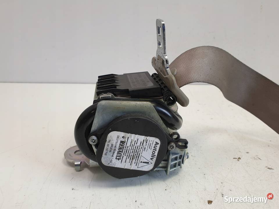 PAS BEZPIECZEŃSTWA prawy TYŁ Renault Laguna III osobowe Pasy bezpieczeństwa Rudka