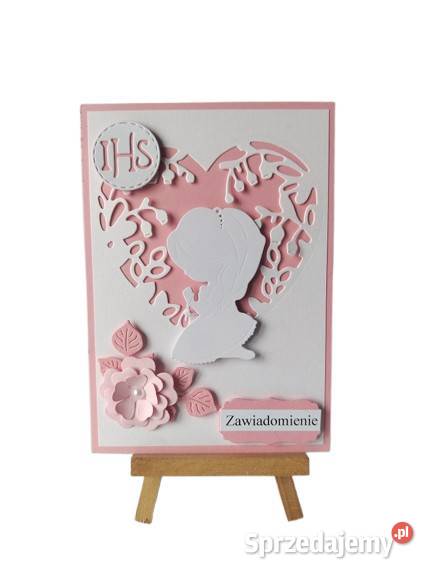 ZAWIADOMIENIA KOMUNIA DZIEWCZYNKA W SERCU RÓŻ Poznań