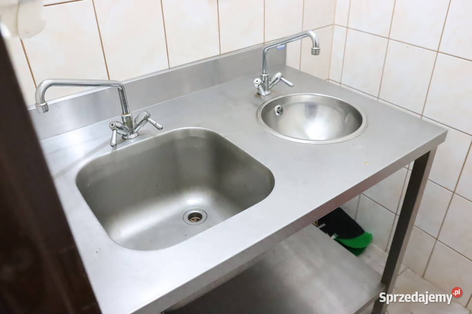 Zlew gastronomiczny podwójny baterie Pszczyna
