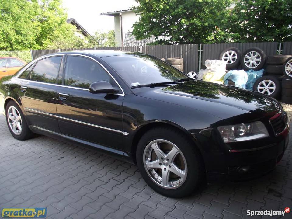 Na sprzedaż Audi A8 czarny Rok produkcji 2004 Chrzanów sprzedam