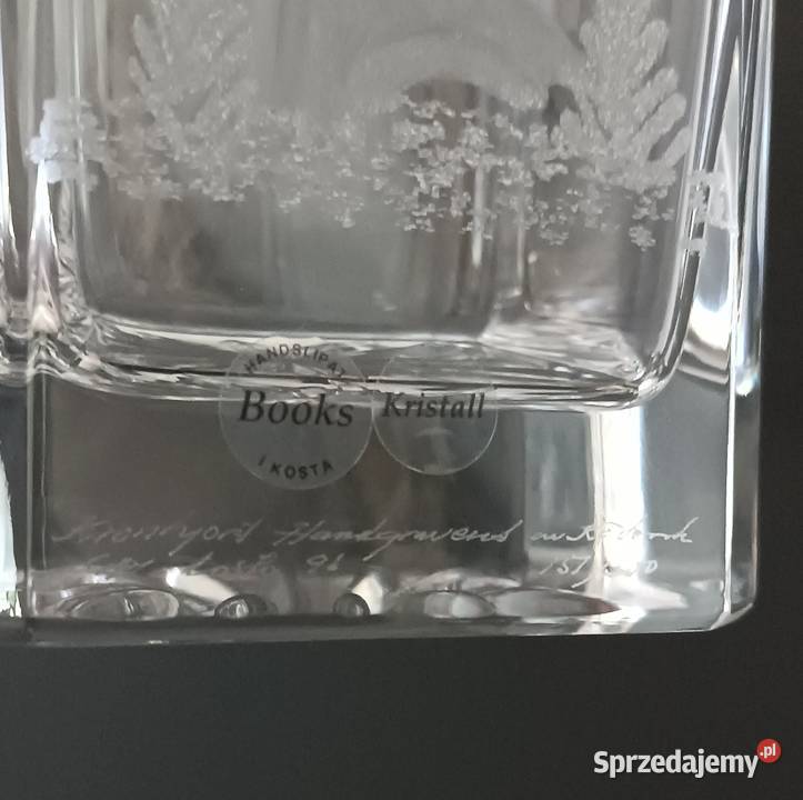Szklana Piękna Karafka Grawerowany Jeleń Kristal sprzedam