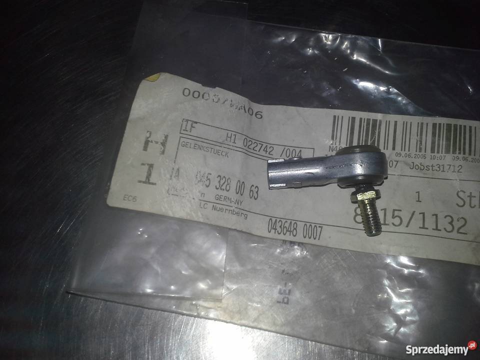 9453280063 GAŁKA KOŃCÓWKA DRĄŻKA MERCEDES ciężarowe Zawieszenie i układ kierowniczy Kłobuck