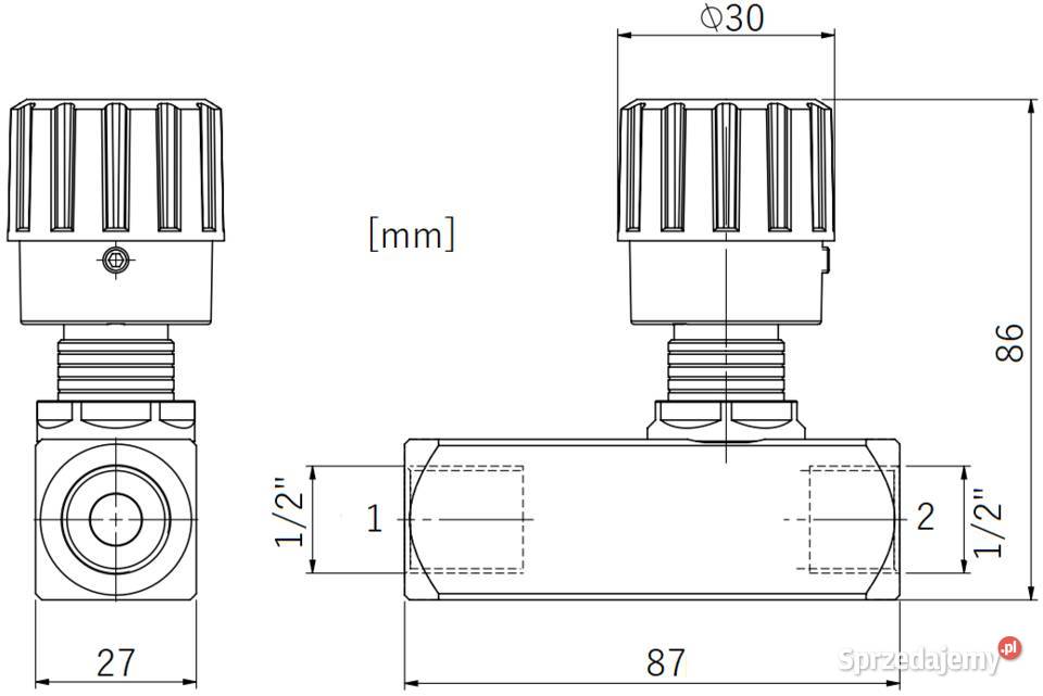Zawór Hydrauliczny DławiącoZwrotny W 1STR 12 50L Solec Kujawski