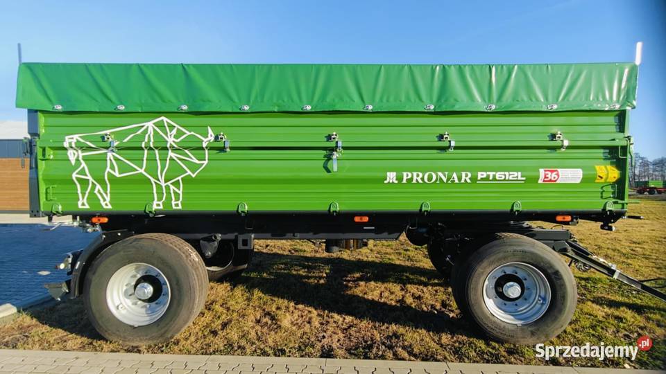 Przyczepa PRONAR 12ton paletowa PT612 long nowa nieuszkodzony