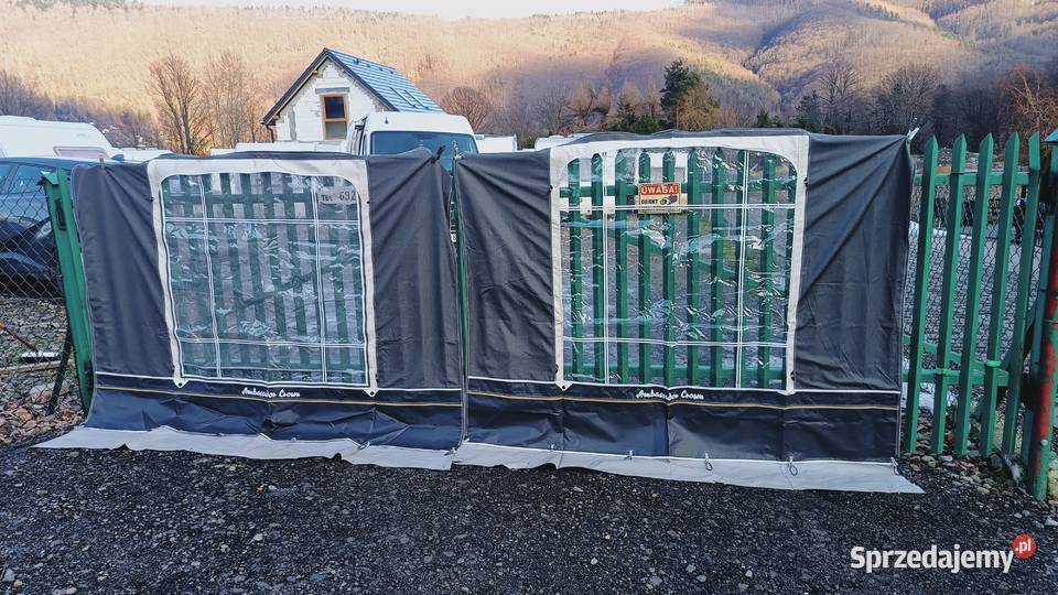 przedsionek przystawka namiot do przyczepy Międzybrodzie Bialskie