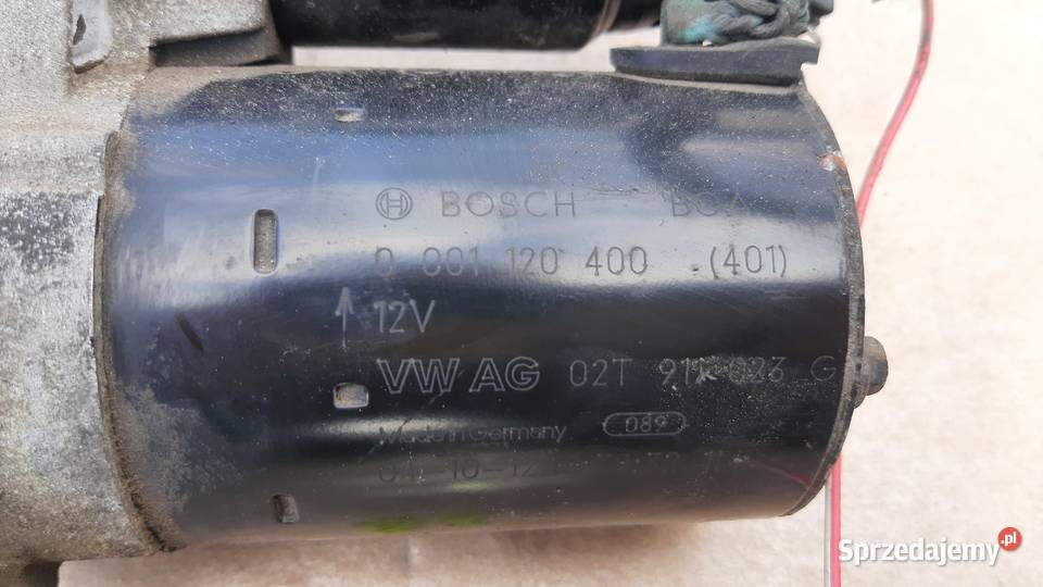 rozrusznik Bosch 0001120400 VW 02T011026G Seat osobowe dolnośląskie Dębno