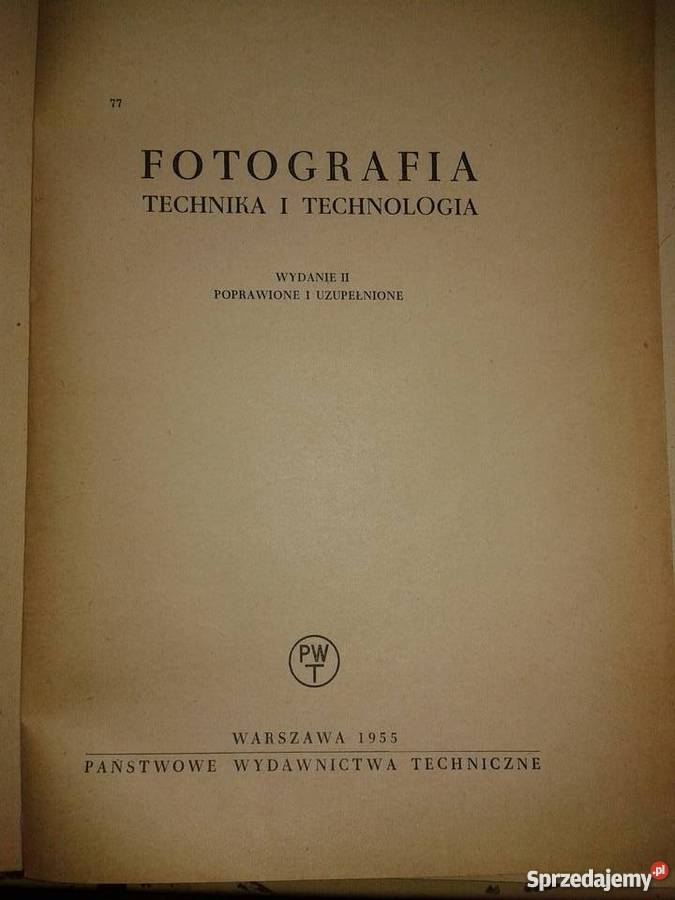 Książka o fotografowaniu 1955