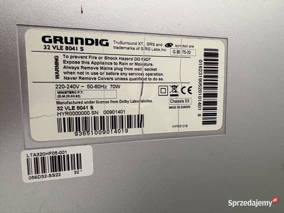 Telewizor Grundig 32 VLE 8041 S sprawny