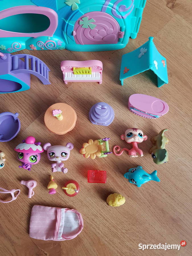 Littlest pet shop domek z windą turkusowy