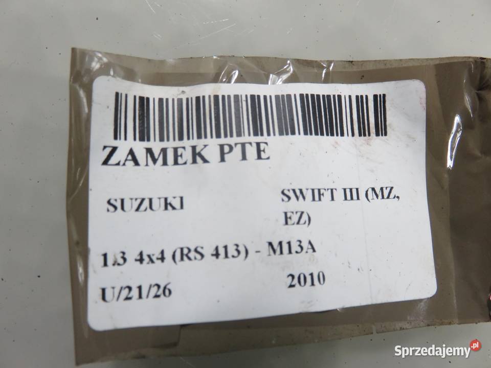 ZAMEK PRAWY TYLNY SUZUKI SWIFT MK6 2 PIN