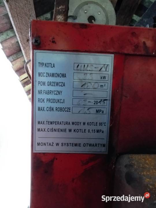 Kocioł Piec Grzewczy na części Kotły i Piece CO Krzymów sprzedam
