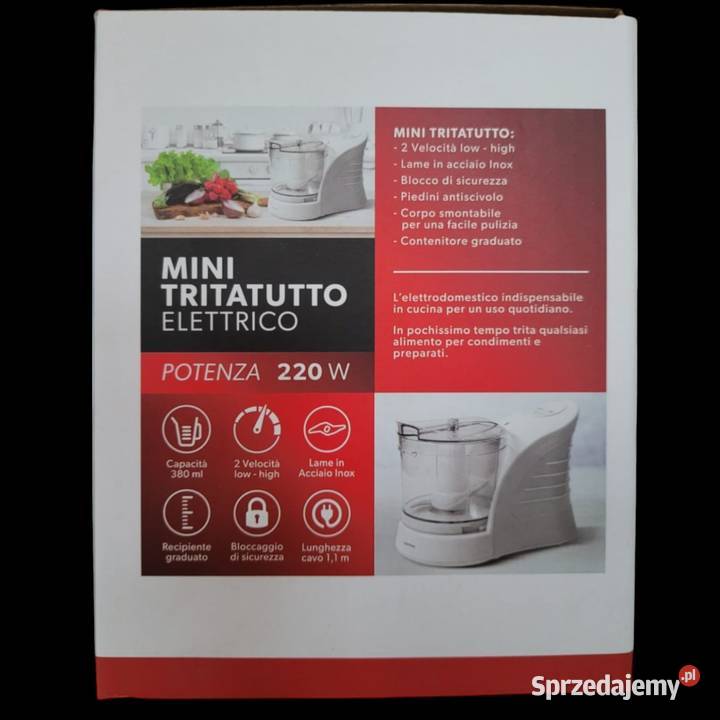 Elektryczny Rozdrabniacz do warzyw 220W AGD