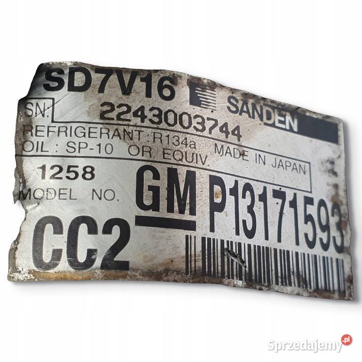 SPRĘŻARKA KLIMATYZACJI Saab 93 II 19 TID lubelskie sprzedam