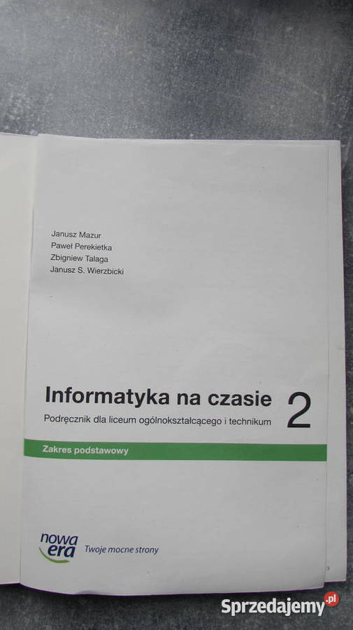 Informatyka na czasie 2 Podręcznik do liceum i informatyka i technika Kraków
