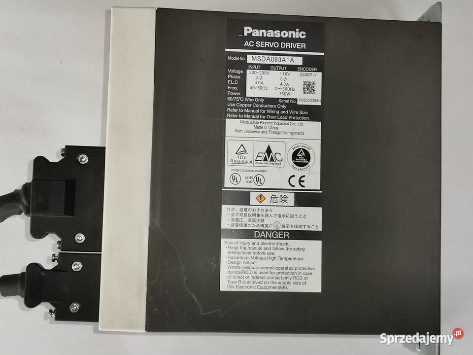 AC SERVODRIVE MSDA083A1A Panasonic kujawsko-pomorskie