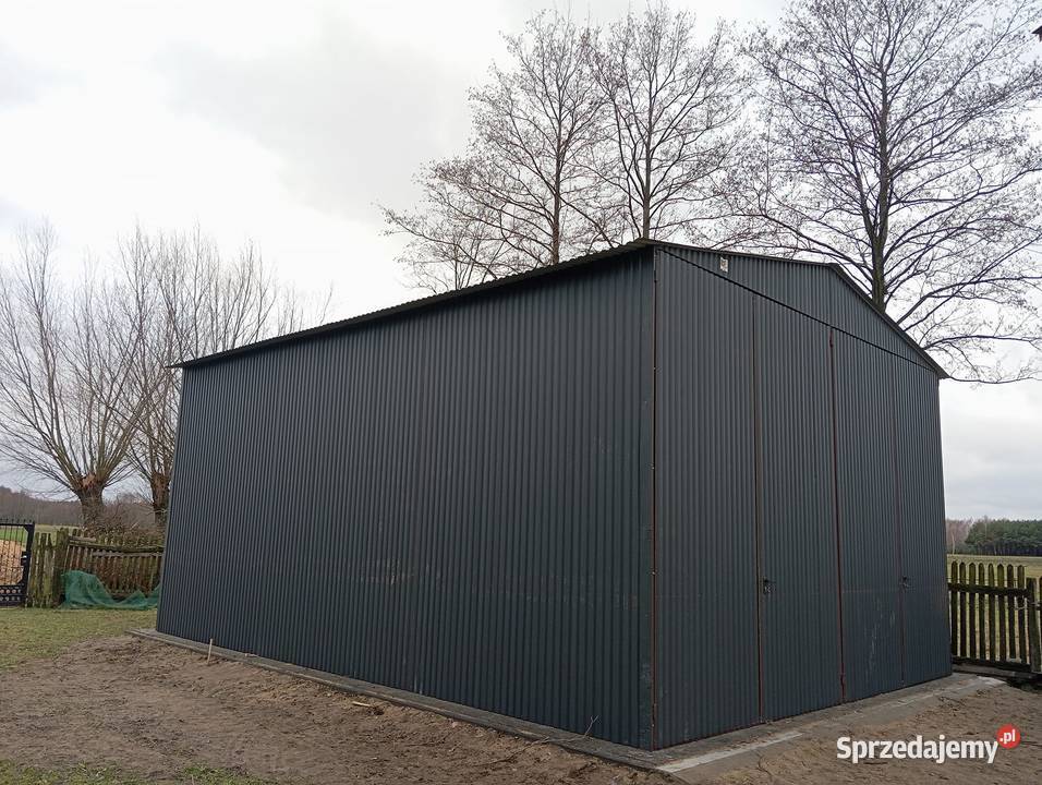 C87 Garaż Blaszany 14x6 HALA Magazyn na maszyny 84m2 śląskie Kłobuck