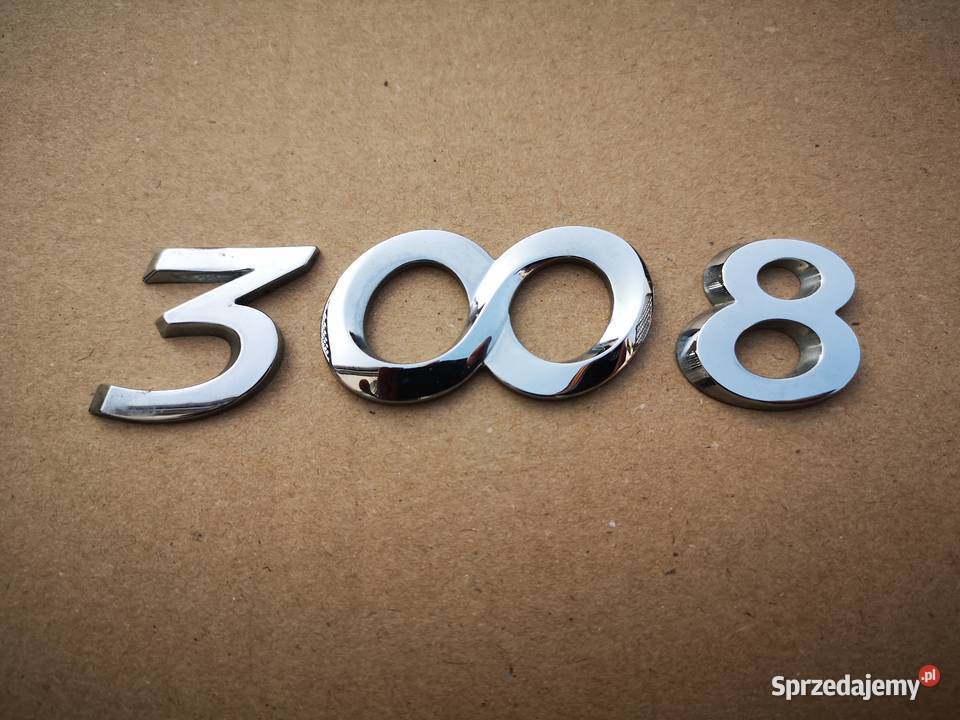 PEUGEOT 3008 emblemat napis cyfry klapy tył Pozostałe