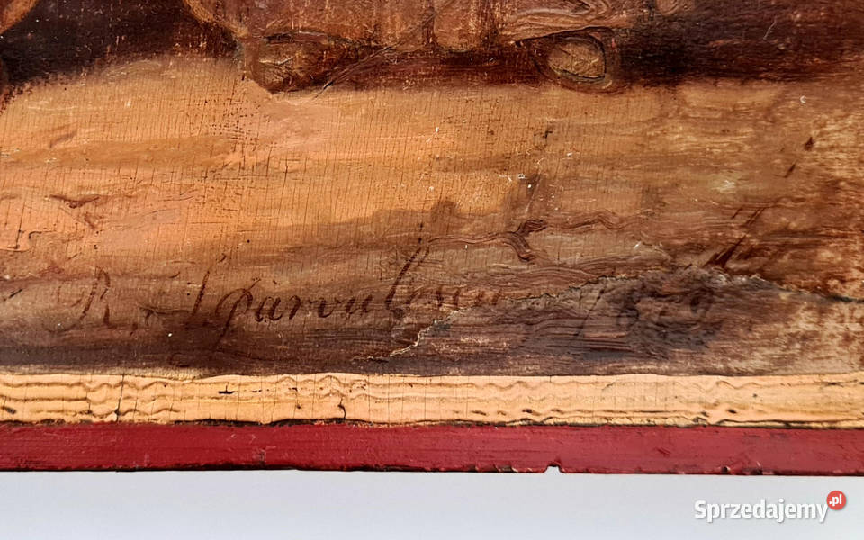 Ikona Święci Katarzyna Cyryl i Metody 1872r 0063 Warszawa