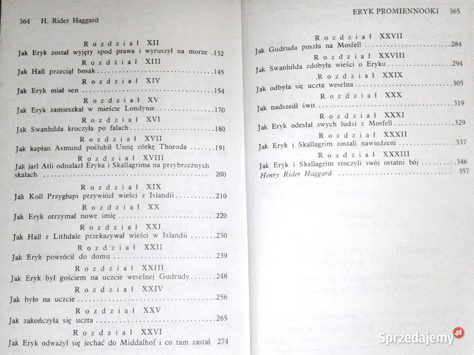 Eryk Promiennooki Henry Rider Haggard Pozostałe Chełm