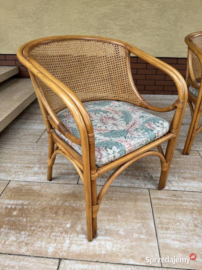 Fotel rattanowy wiklinowy krzesło fotelik z Fotele mazowieckie Garwolin sprzedam