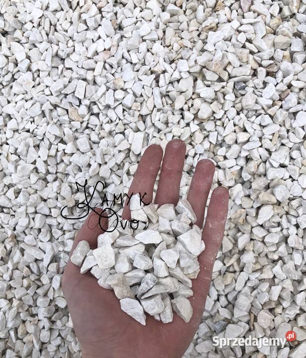 Grys Ogrodowy Biały Kamień Dekoracyjny do Ogrodu Trzebiel