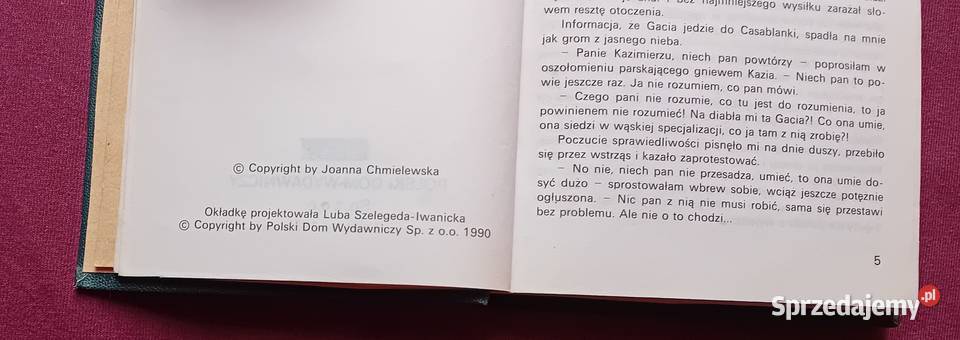 Joanna Chmielewska Szajka bez końca PDW 1991 r Antykwariat Koźminek