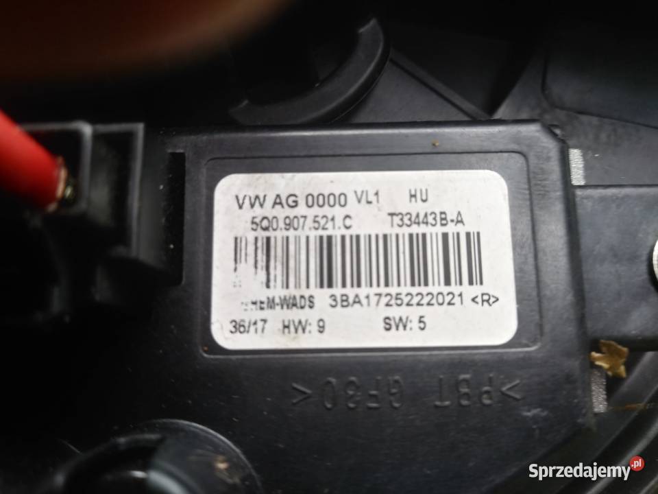 5TA VW TOURAN III dmuchawa wentylator 5Q0907521c zachodniopomorskie Dębno