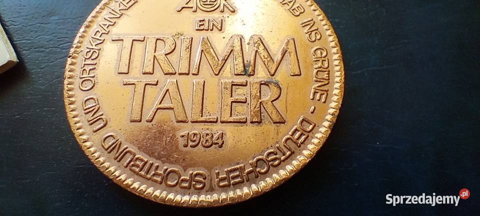 Stare monety 1 Trimm Taler 1984 Niemcy Lesko